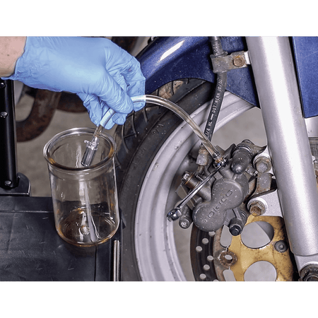 Sealey Motorcycle Brake Bleeder - Weighted Model No-MS098