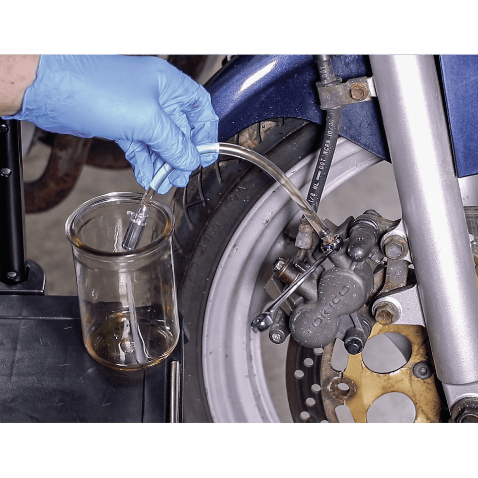 Sealey Motorcycle Brake Bleeder - Weighted Model No-MS098