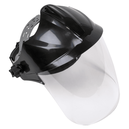 Sealey Deluxe Brow Guard with Aspherical Polycarbonate Full Face Shield Model No-SSP78