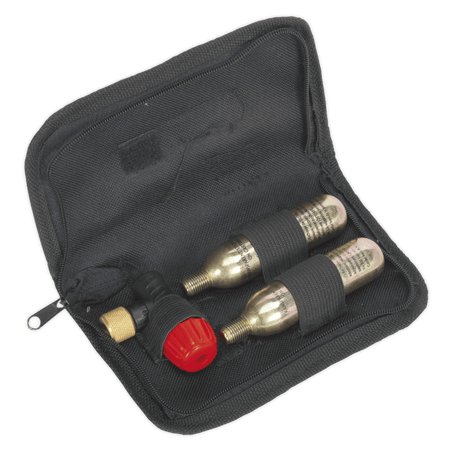 Sealey Motorcycle CO2 Emergency Tyre Inflator Kit Model No-MS087