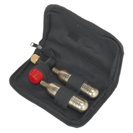 Sealey Motorcycle CO2 Emergency Tyre Inflator Kit Model No-MS087