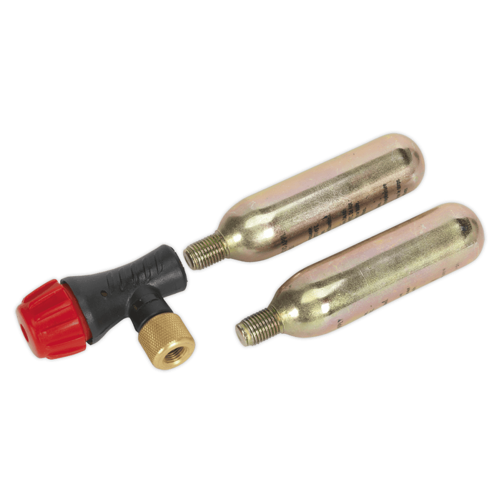 Sealey Motorcycle CO2 Emergency Tyre Inflator Kit Model No-MS087