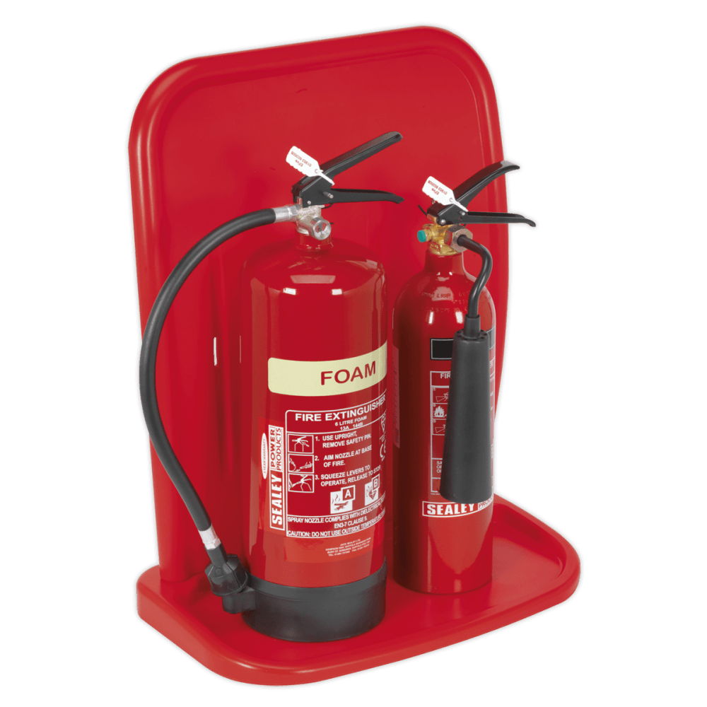 Sealey Fire Extinguisher Stand - Double Model No-SFEH02