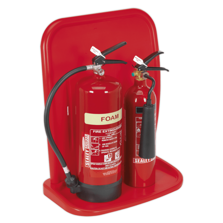 Sealey Fire Extinguisher Stand - Double Model No-SFEH02