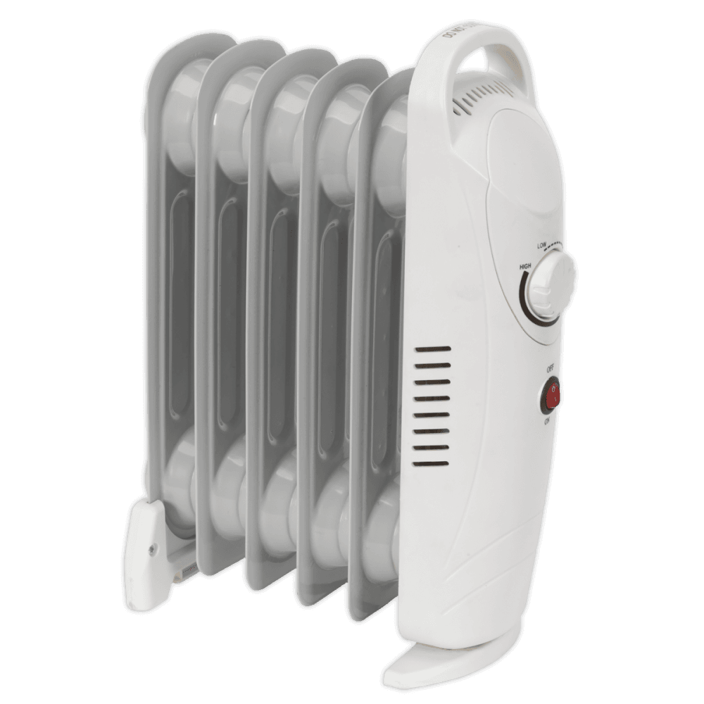 Sealey Oil-Filled Radiator Mini 800W/230V 6 Element Model No-RD800