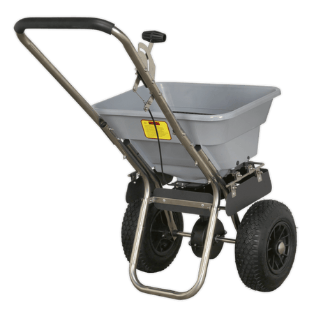 Sealey Stainless Steel Broadcast Salt Spreader 37kg Walk Behind Model No-SSB37W