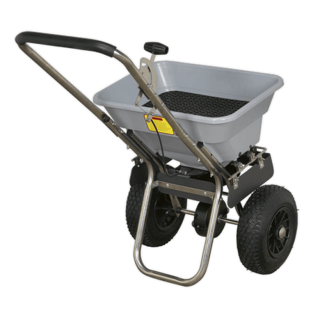 Sealey Stainless Steel Broadcast Salt Spreader 37kg Walk Behind Model No-SSB37W