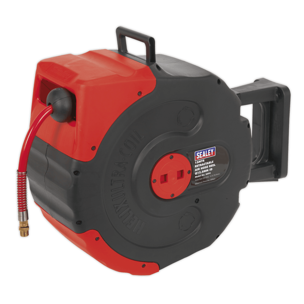 Sealey 15m Auto-Rewind Control Air Hose Reel 12.5mm ID Model No- SA94