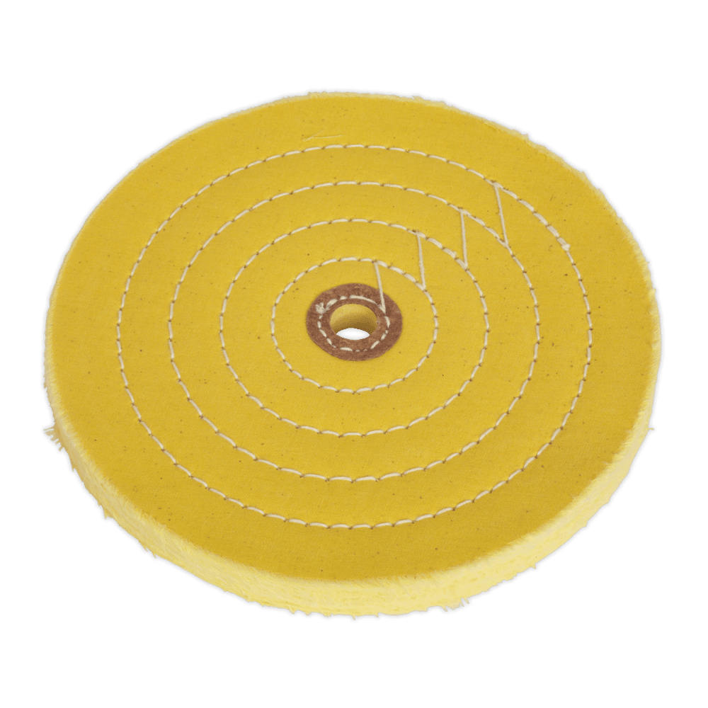 Sealey 200 x 16mm Buffing Wheel 16mm Bore - Coarse Model No- BG200BWC
