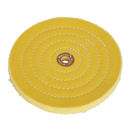 Sealey 200 x 16mm Buffing Wheel 16mm Bore - Coarse Model No- BG200BWC