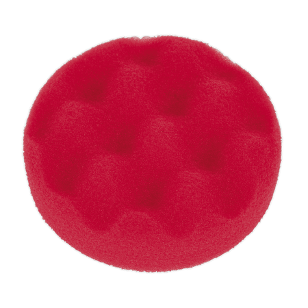 Sealey Hook-and-Loop Buffing & Polishing Foam Head 80 x 25mm - Red/Ultra-Soft Model No- PTCCHW80R