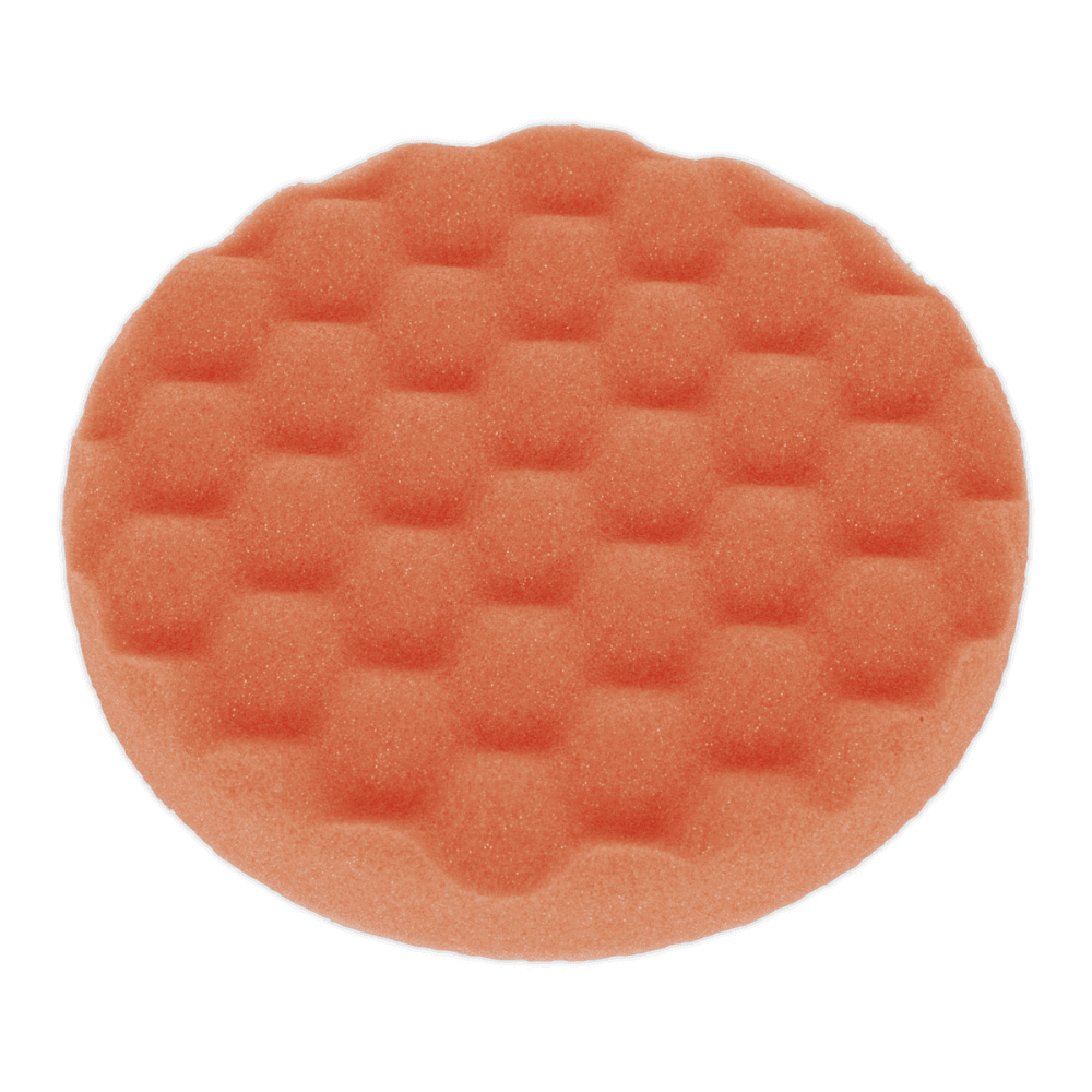 Sealey Hook-and-Loop Buffing & Polishing Foam Head 150 x 25mm - Orange/Firm Model No- PTCCHW150O