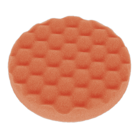 Sealey Hook-and-Loop Buffing & Polishing Foam Head 150 x 25mm - Orange/Firm Model No- PTCCHW150O