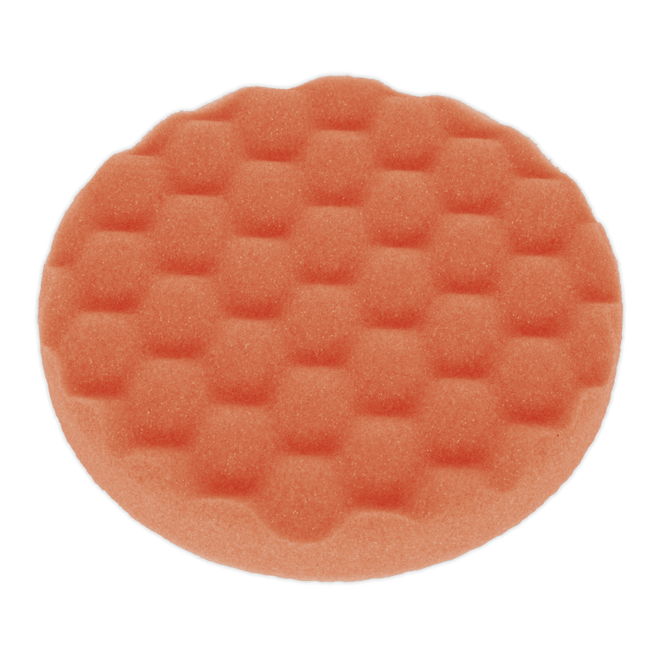 Sealey Hook-and-Loop Buffing & Polishing Foam Head 150 x 25mm - Orange/Firm Model No- PTCCHW150O