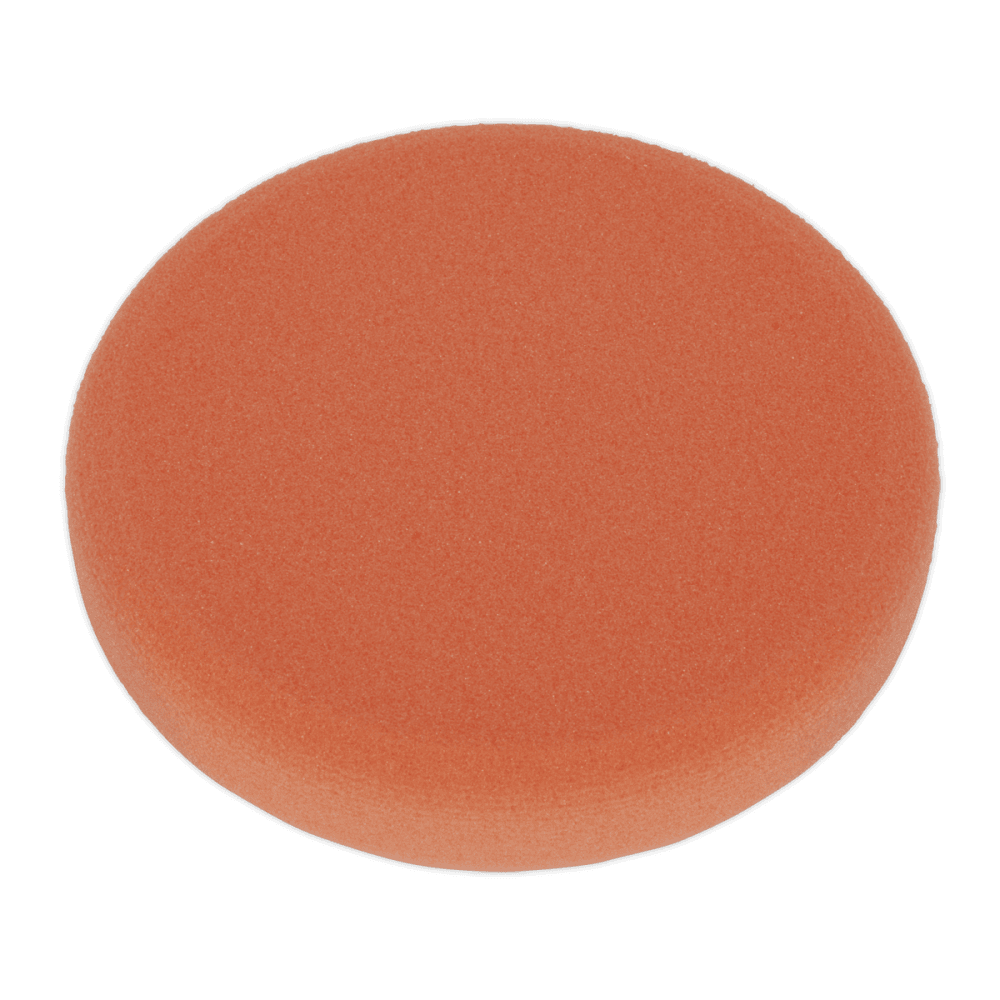 Sealey Hook-and-Loop Buffing & Polishing Foam Head 150 x 25mm - Orange/Firm Model No- PTCCHV150O