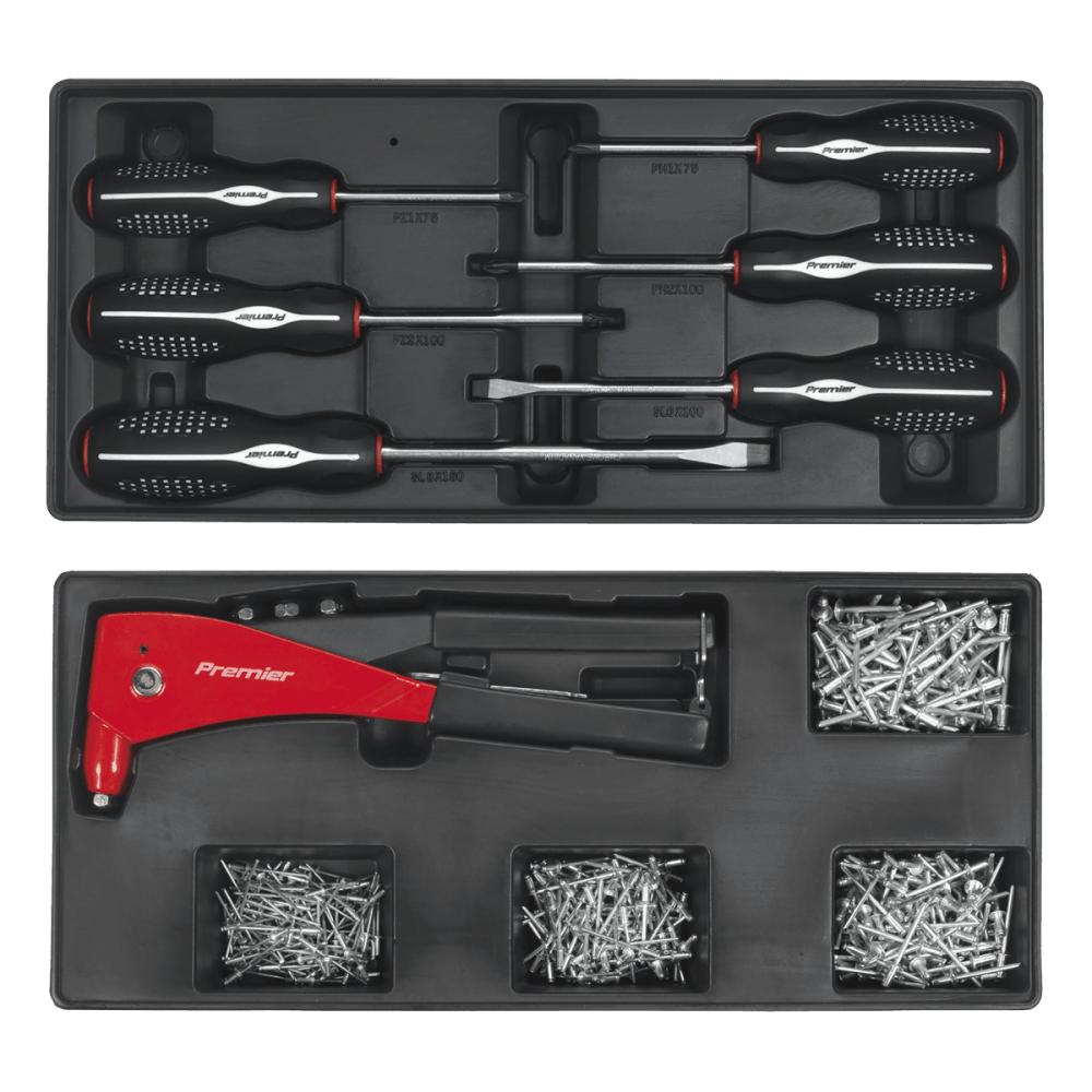 Sealey Tool Chest Combination 14 Drawer with Ball Bearing Runners - Blue & 1179pc Tool Kit Model No- SPTCCOMBO1