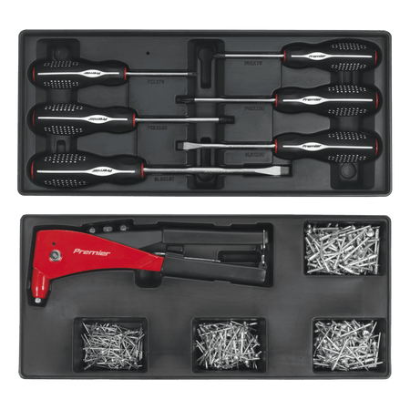 Sealey Tool Chest Combination 14 Drawer with Ball Bearing Runners - Blue & 1179pc Tool Kit Model No- SPTCCOMBO1