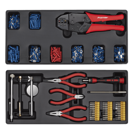 Sealey Tool Chest Combination 14 Drawer with Ball Bearing Runners - Blue & 1179pc Tool Kit Model No- SPTCCOMBO1
