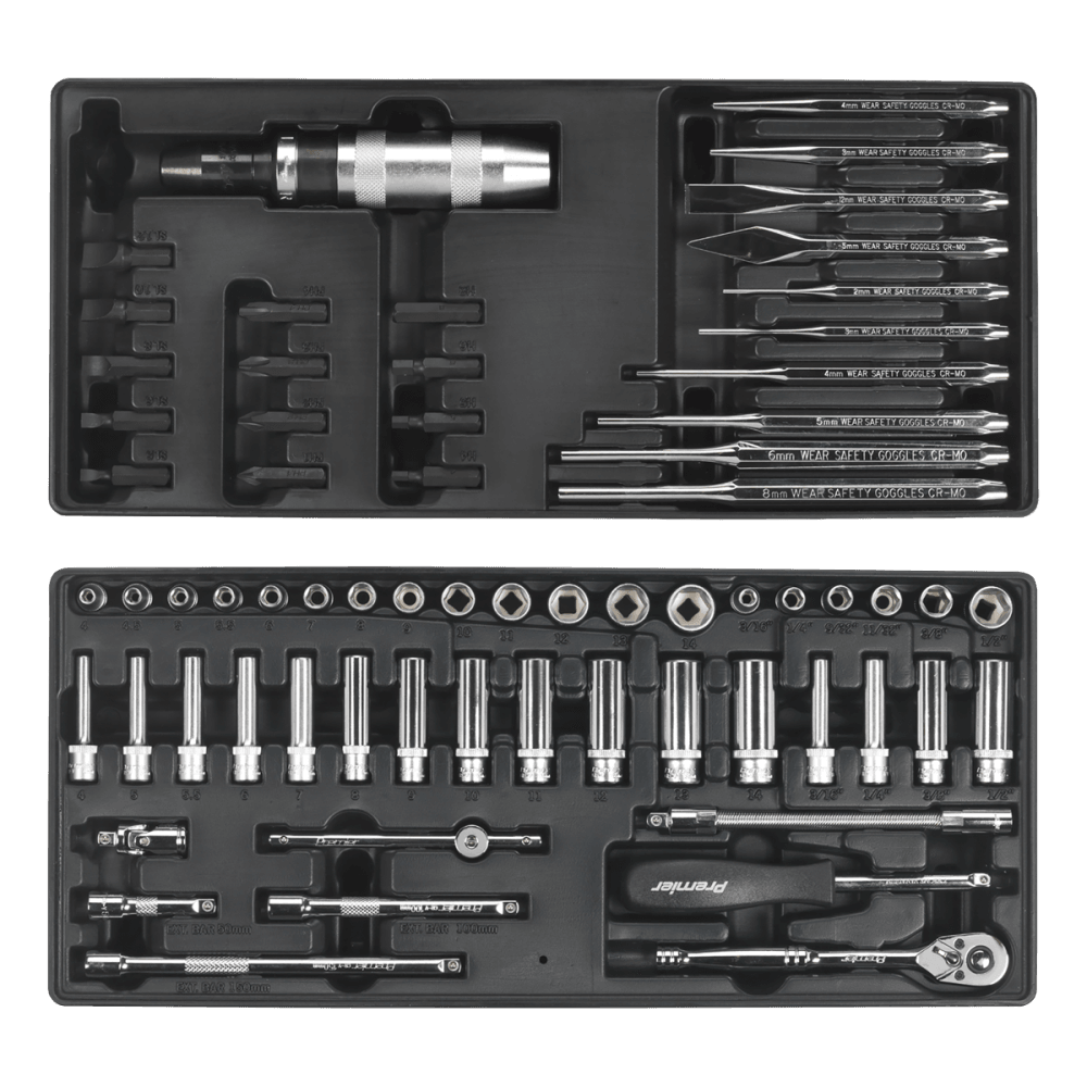 Sealey Tool Chest Combination 14 Drawer with Ball Bearing Runners - Blue & 1179pc Tool Kit Model No- SPTCCOMBO1