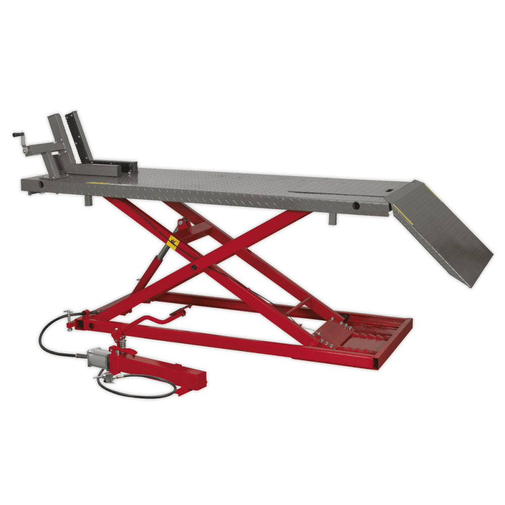 Sealey Motorcycle Lift 680kg Capacity Heavy-Duty Air/Hydraulic Model No- MC680A