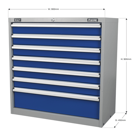 Sealey Industrial Cabinet 7 Drawer Model No- API9007