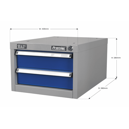 Sealey Double Drawer Unit for API Series Workbenches Model No- API15