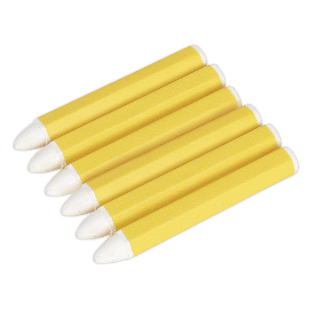 Sealey Tyre Marking Crayon - White Pack of 6 Model No- TST13