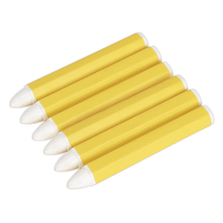 Sealey Tyre Marking Crayon - White Pack of 6 Model No- TST13