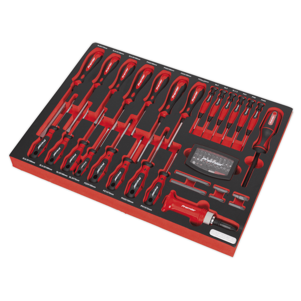 Sealey Tool Tray with Screwdriver Set 72pc Model No- TBTP04