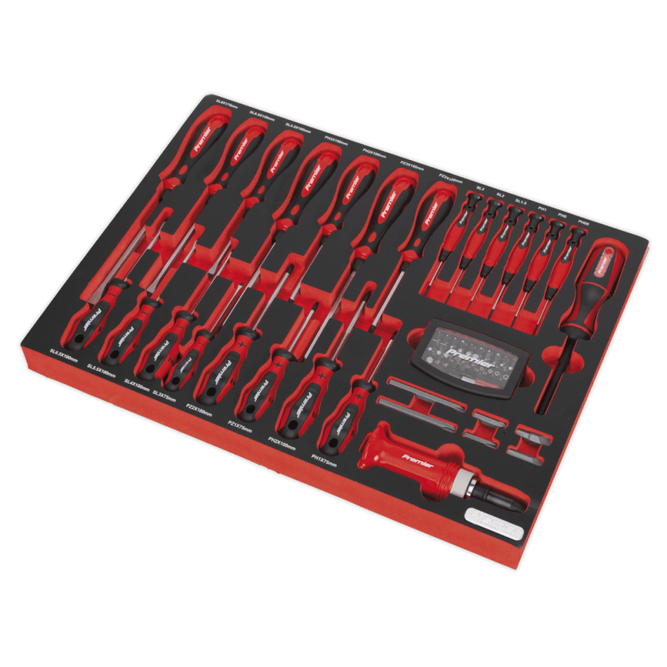 Sealey Tool Tray with Screwdriver Set 72pc Model No- TBTP04