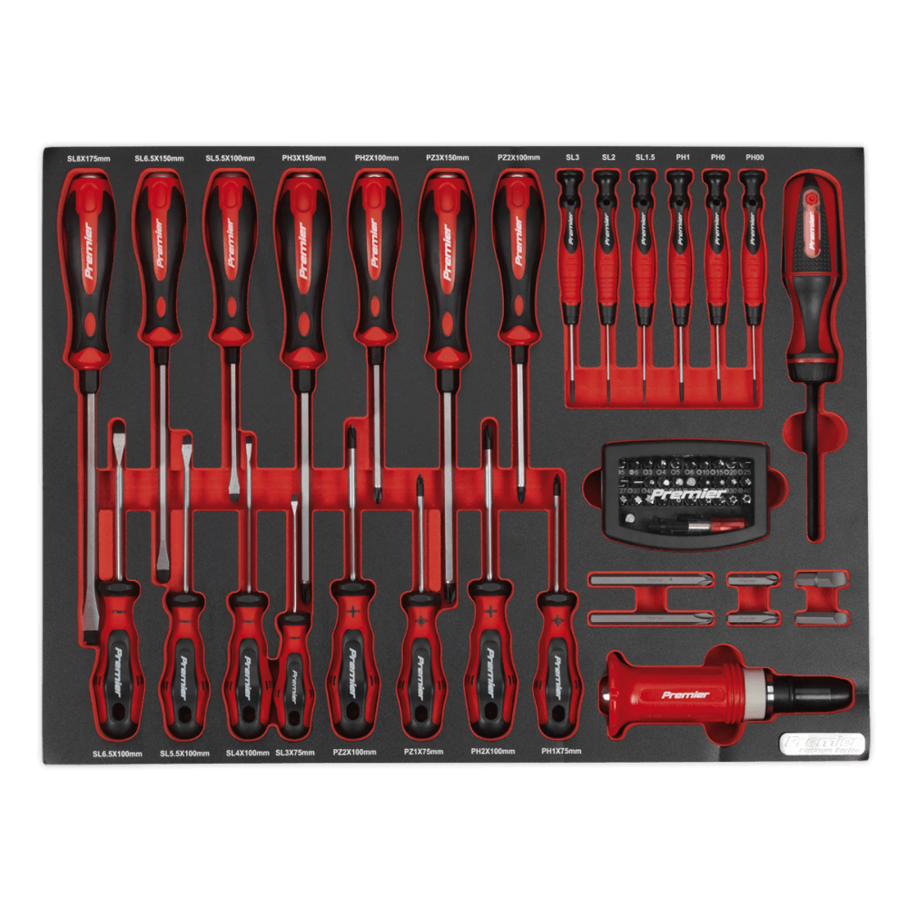 Sealey Tool Tray with Screwdriver Set 72pc Model No- TBTP04
