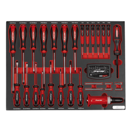 Sealey Tool Tray with Screwdriver Set 72pc Model No- TBTP04