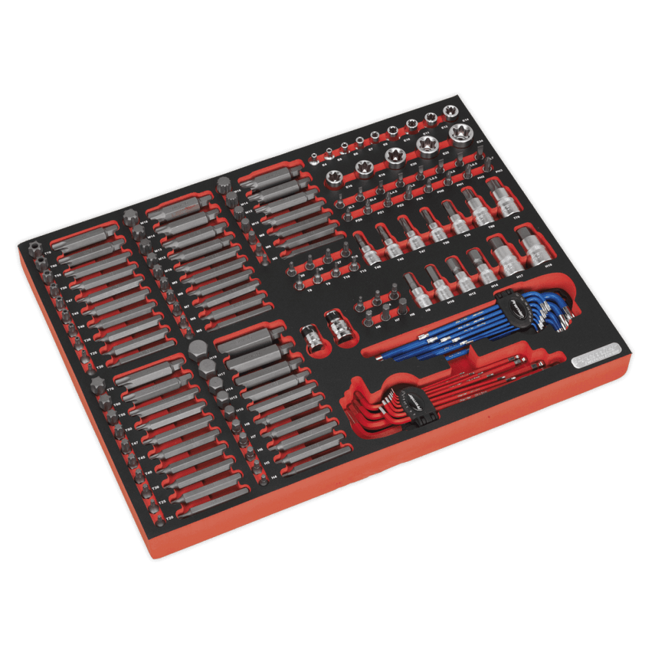 Sealey Tool Tray with Specialised Bits & Sockets 177pc Model No- TBTP07