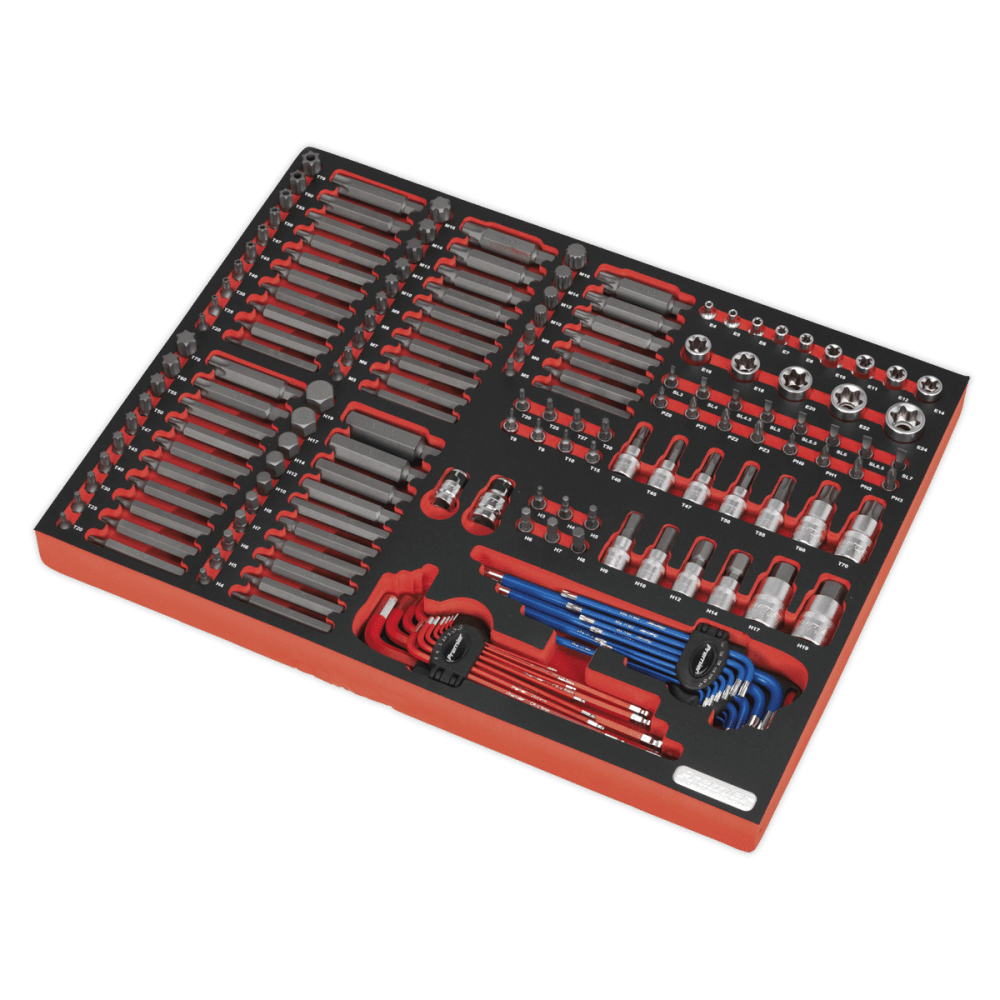 Sealey Tool Tray with Specialised Bits & Sockets 177pc Model No- TBTP07