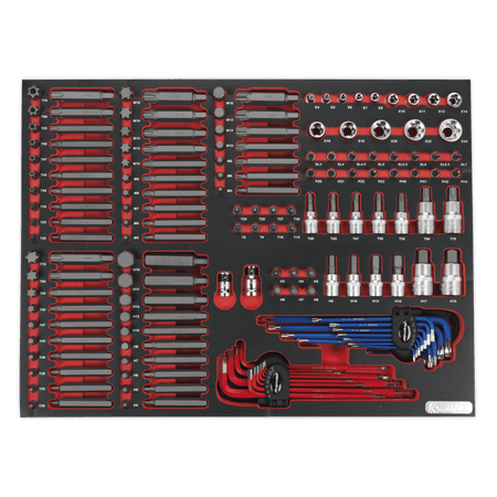 Sealey Tool Tray with Specialised Bits & Sockets 177pc Model No- TBTP07