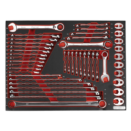 Sealey Tool Tray with Specialised Spanner Set 44pc Model No- TBTP11