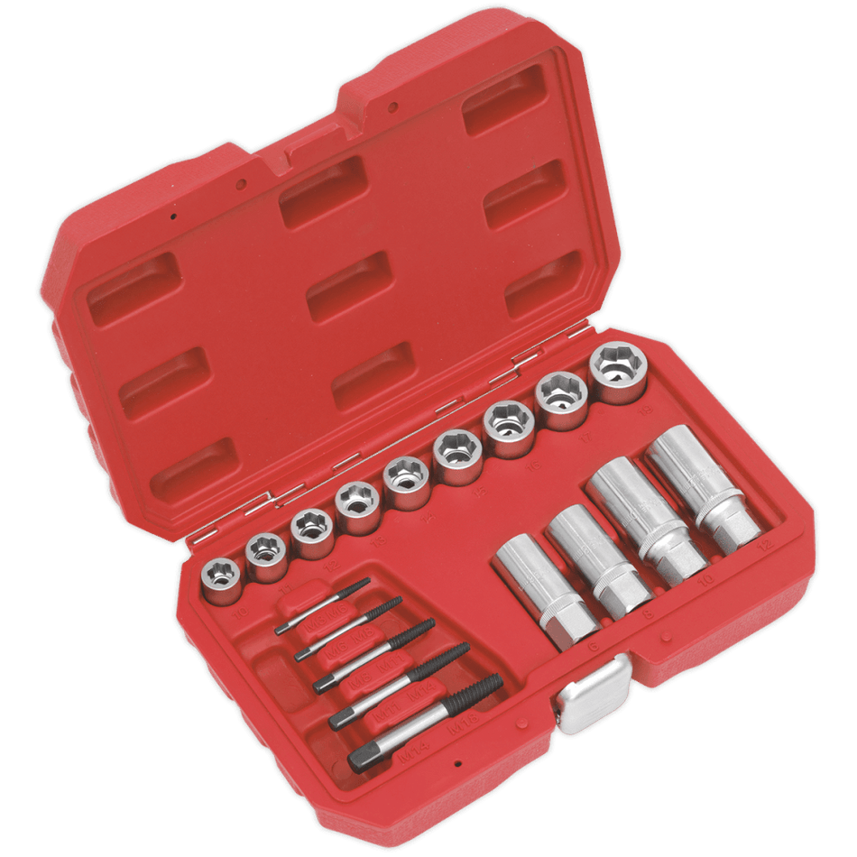 Sealey Bolt, Stud & Screw Extractor Set 18pc Model No- AK751