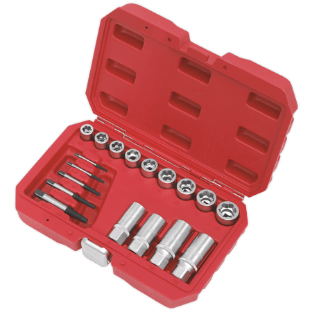 Sealey Bolt, Stud & Screw Extractor Set 18pc Model No- AK751