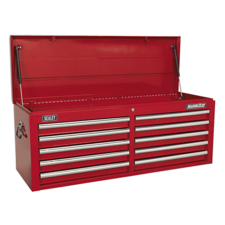 Sealey Topchest 10 Drawer with Ball Bearing Runners - Red Model No- AP5210T