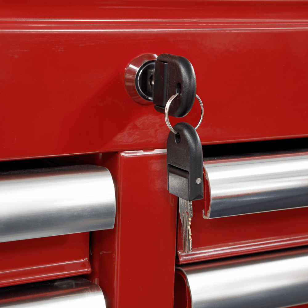 Sealey Topchest 10 Drawer with Ball Bearing Runners - Red Model No- AP5210T