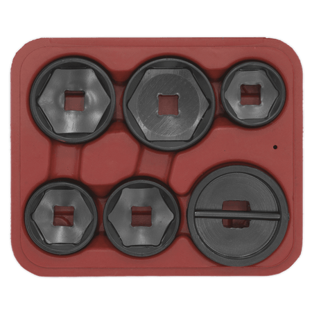 Sealey Oil Filter Cap Wrench Set 6pc Model No- VS7103