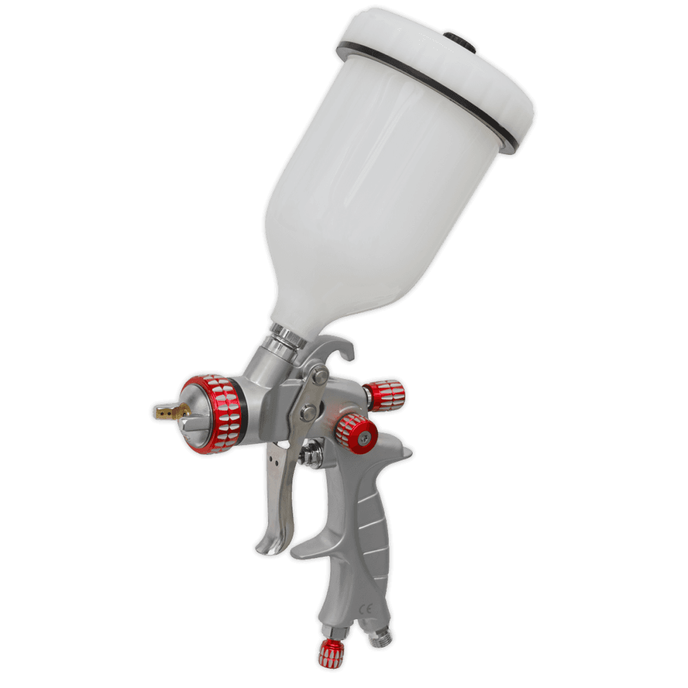 Sealey HVLP Gravity Feed Spray Gun 1.4mm Set-Up Model No- HVLP01