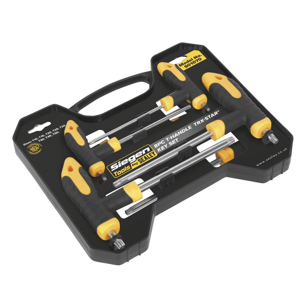 Sealey T-Handle TRX-Star Key Set 8pc Model No-. S01070