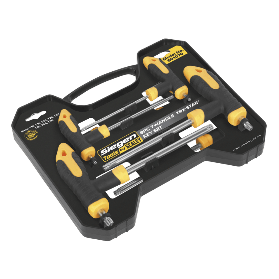 Sealey T-Handle TRX-Star Key Set 8pc Model No-. S01070