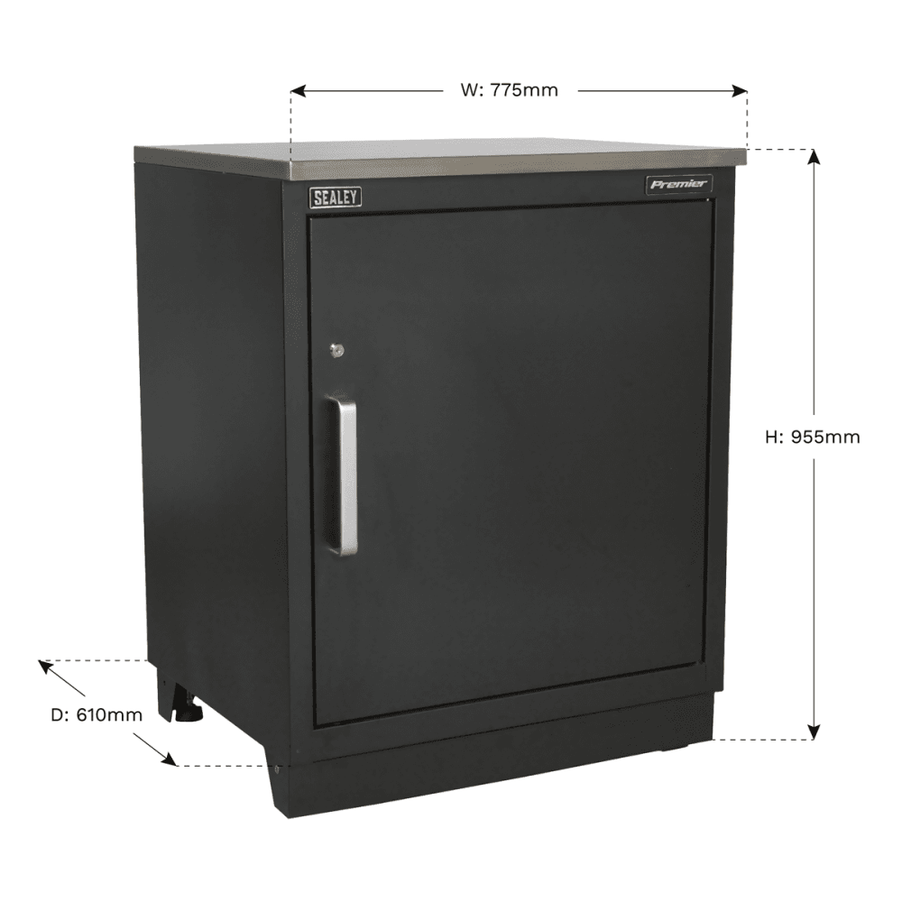 Sealey Modular Floor Cabinet 1 Door 775mm Heavy-Duty Model No- APMS01