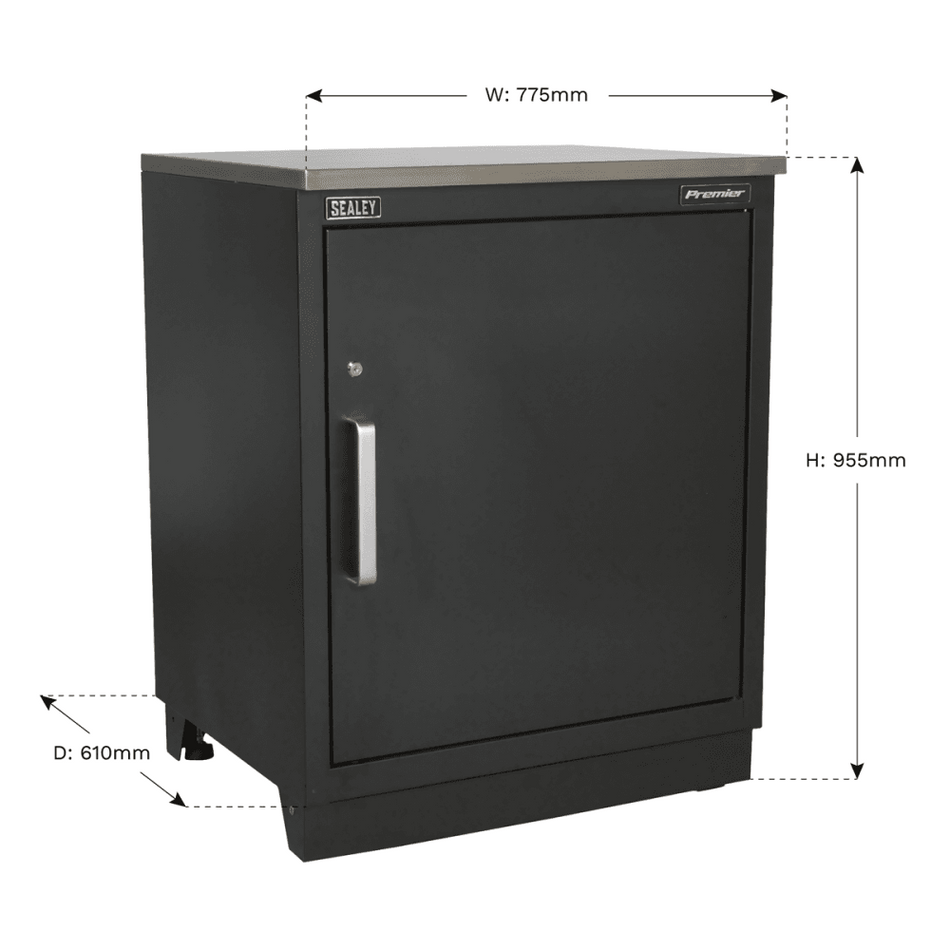 Sealey Modular Floor Cabinet 1 Door 775mm Heavy-Duty Model No- APMS01
