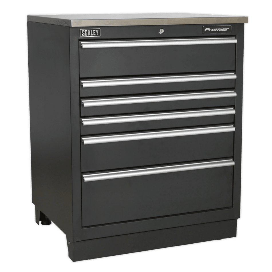 Sealey Modular Floor Cabinet 6 Drawer 775mm Heavy-Duty Model No- APMS03