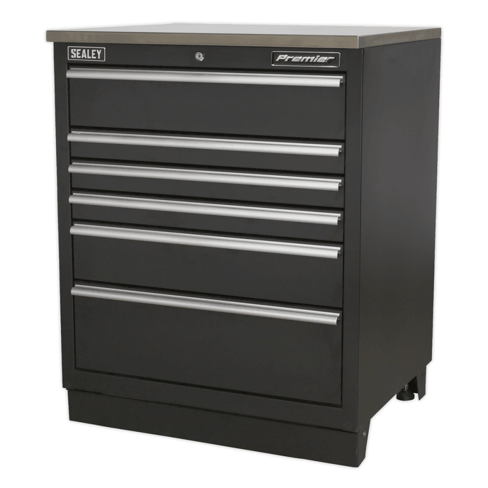 Sealey Modular Floor Cabinet 6 Drawer 775mm Heavy-Duty Model No- APMS03