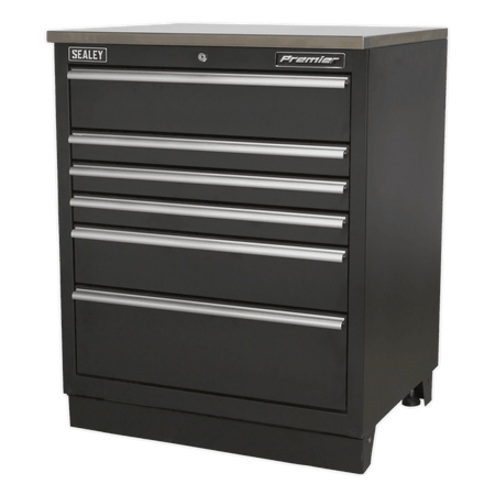 Sealey Modular Floor Cabinet 6 Drawer 775mm Heavy-Duty Model No- APMS03
