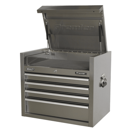 Sealey Topchest 4 Drawer 675mm Stainless Steel Heavy-Duty Model No- PTB66004SS